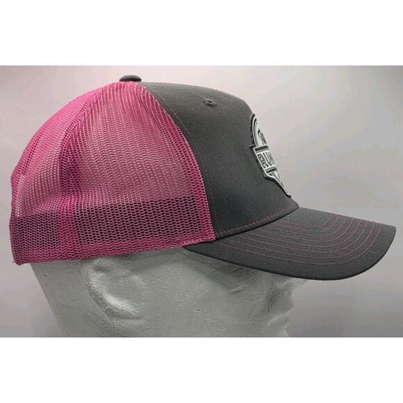 Iowa Running Company Richardson 112 Pink Mesh SnapBack Trucker Hat Cap Fitness - Picture 3 of 9